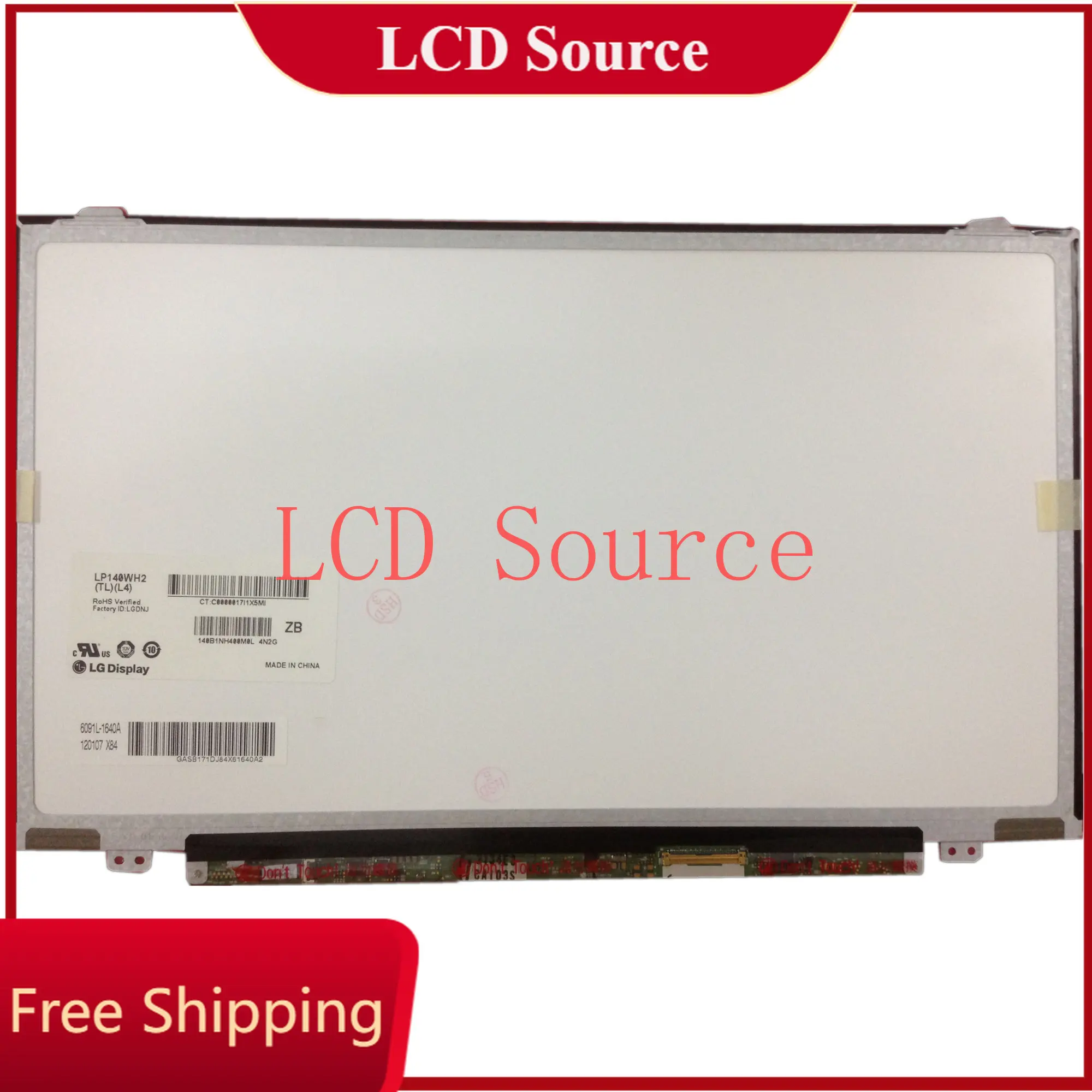 

LP140WH2 TLL4 LP140WH2-TLL4 14.0" 1366*768 LVDS 40 pin Non-touch Laptop LCD Screen