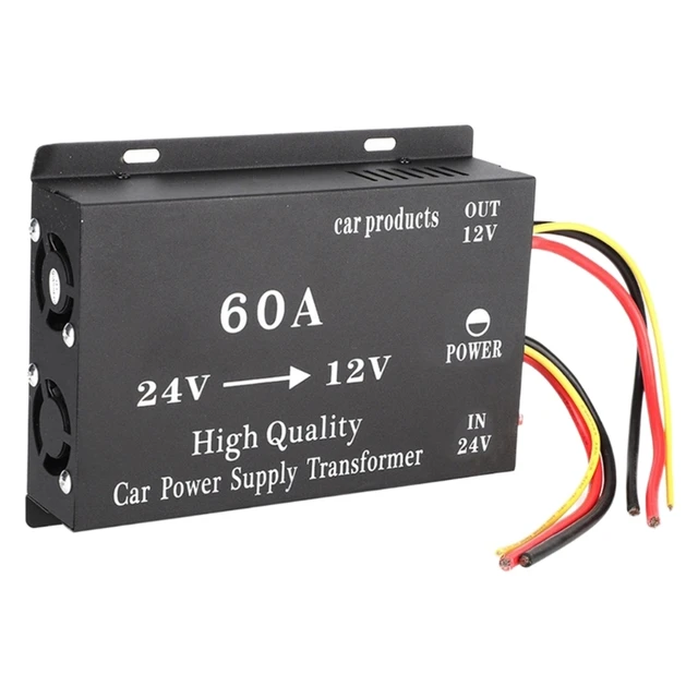 24V〜12V 60A非絶縁型DCコンバータハイパワー降圧電源720W