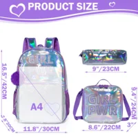 Backpack for Girls School Backpacks for Kids  Bookbag for Elementary Kindergarten Students Travel Bag with Lunchbox and Penbag 3