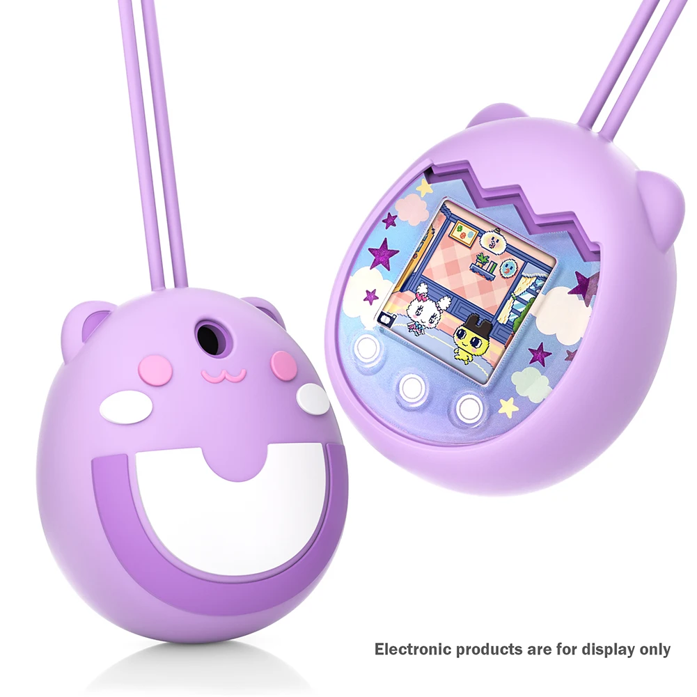 Violet - Sac De Rangement En Silicone Pour Tamagotchi Pix, Jolie Housse