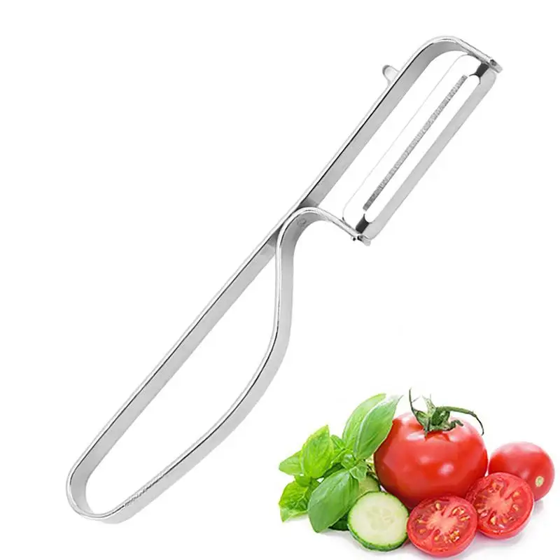 

Vegetable Peeler P-Shaped Stainless Steel Rotary Peeler For Vegetable And Fruit Double Edge Peeler For Cucumber Peach Pear
