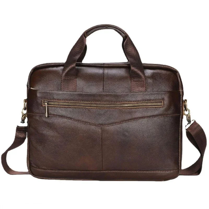 business-cowhide-men's-briefcase-with-zipper-genuine-leather-handbag-casual-shoulder-messenger-office-laptop-bag