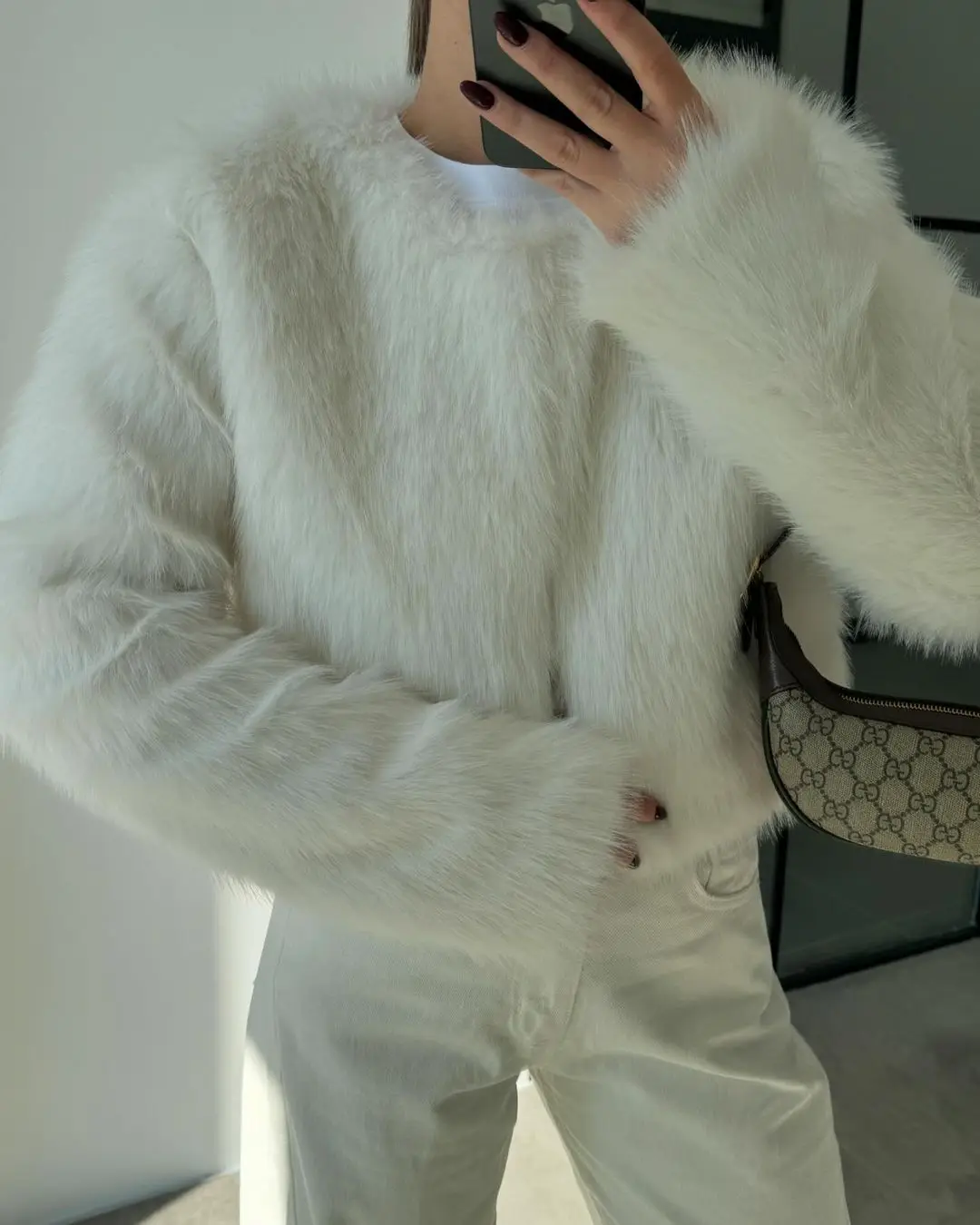 Suéter de lujo de gran tamaño para mujer, ropa de calle holgada de manga larga y cintura alta, chaquetas de invierno para mujer, nuevo
