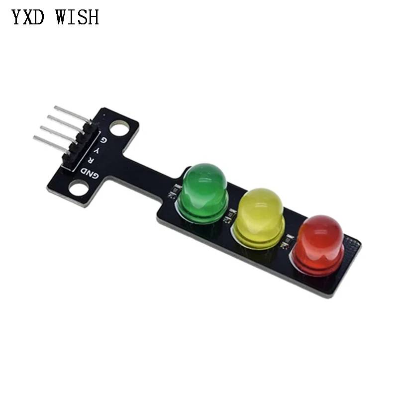 5V Traffic Light LED Display Module For Arduino Red Yellow Green 5mm LED Mini Traffic Light Board System Kit 10PCS
