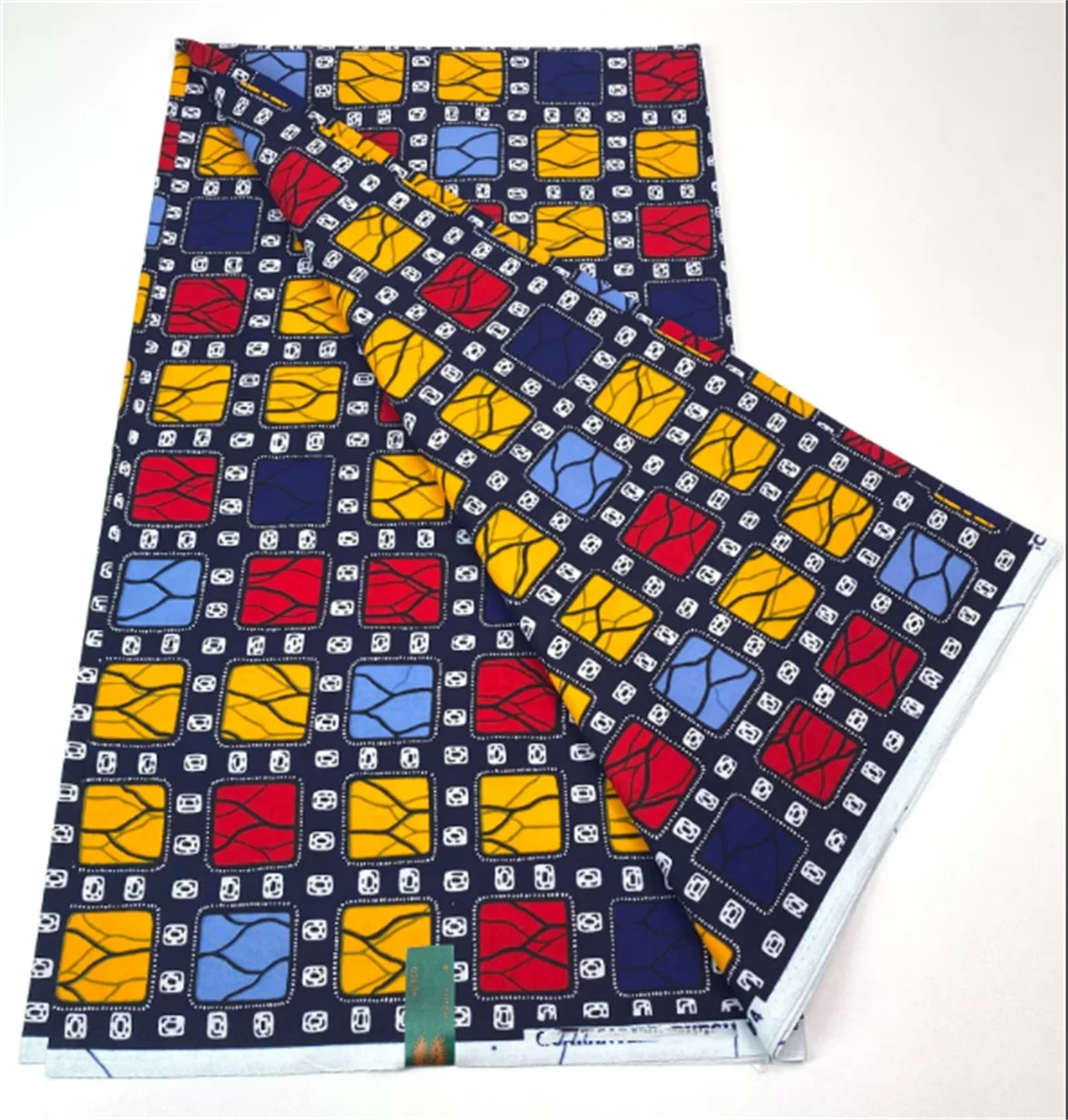 100% Cotton Soft Nigeria Factory Price Ankara Wax Veritable African Real Wax Block Prints Fabric Tissu Pagne 2
