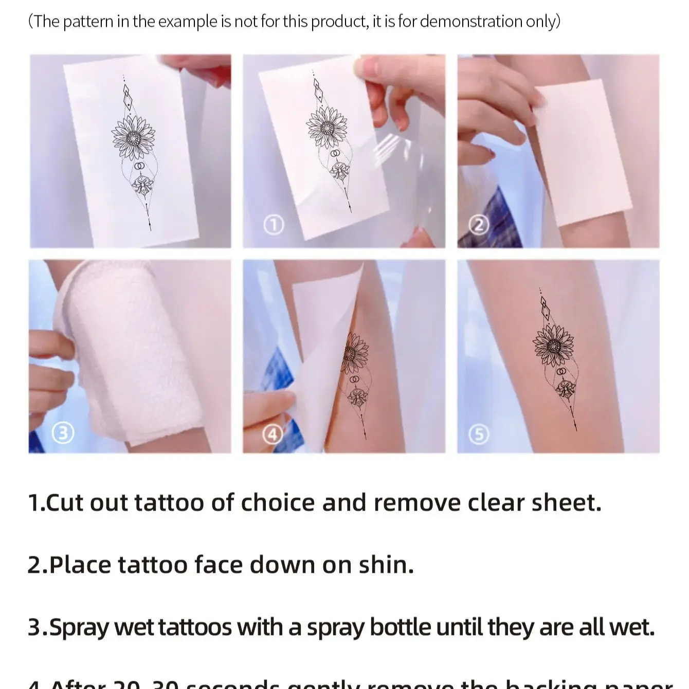 4er-Pack Leuchtende Temporäre Tattoos – Für Erwachsene & Kinder, Wasserfest, Im Dunkeln Sichtbar