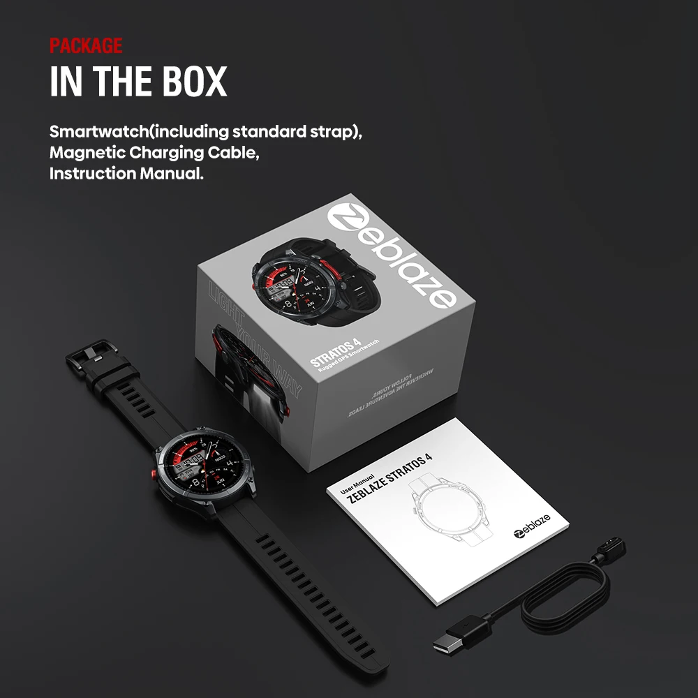 NEW 2025 Zeblaze Stratos GPS Smartwatch AMOLED