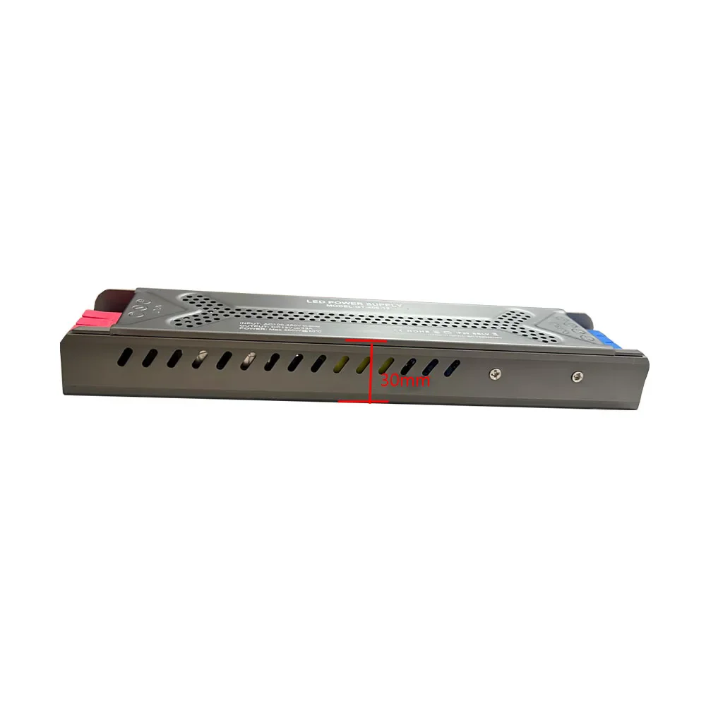 초박형 LED 스트립 스위치 드라이버 램프, 새로운 조명 변압기, AC 110V-220V-DC 12V/24V 전원 공급 어댑터, 60W 100W 300W