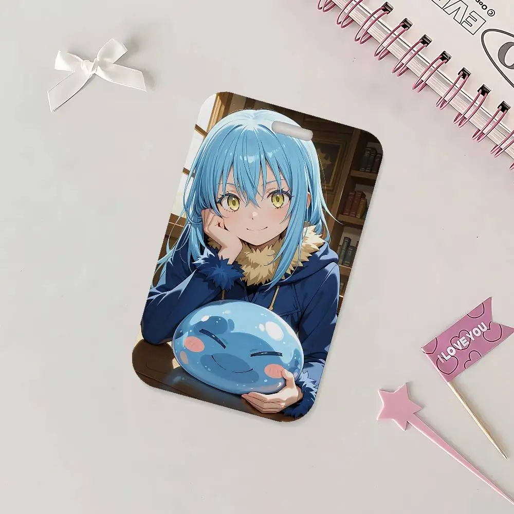 Anime Rimuru Tempest Ausweishalter mit Umhängeband für Büro, Schule, Namenskarte, Ausweishülle – Detail 7