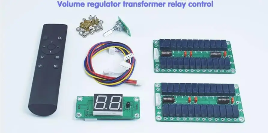 

Relay switching 24 level volume transformer volume remote control display control board