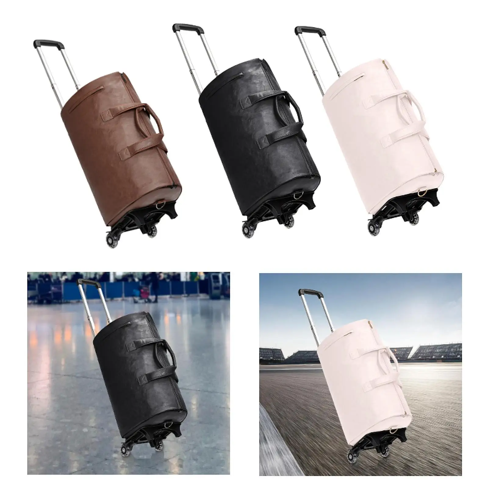 Rolling Garment Bag with Wheels with Compartment Trendy Overnight Bag Lightweight Weekend Bag Large Capacity Carry on Suit Bag Rolling Garment Bag with Wheels with Compartment Trendy Overnight Bag Lightweight Weekend Bag Large Capacity Carry on Suit Bag