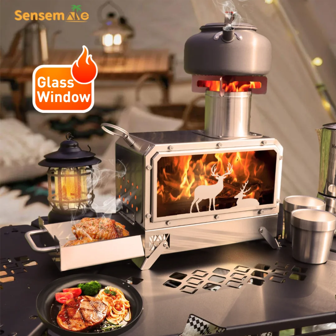 Portable Stainless Steel Wood Stove
