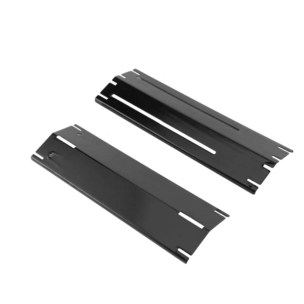 4Pcs Adjustable Universal Heavy Duty Adjustable Porcelain Steel Heat Plate Replace Shield Heat Tent Burner Cover Gas Grill