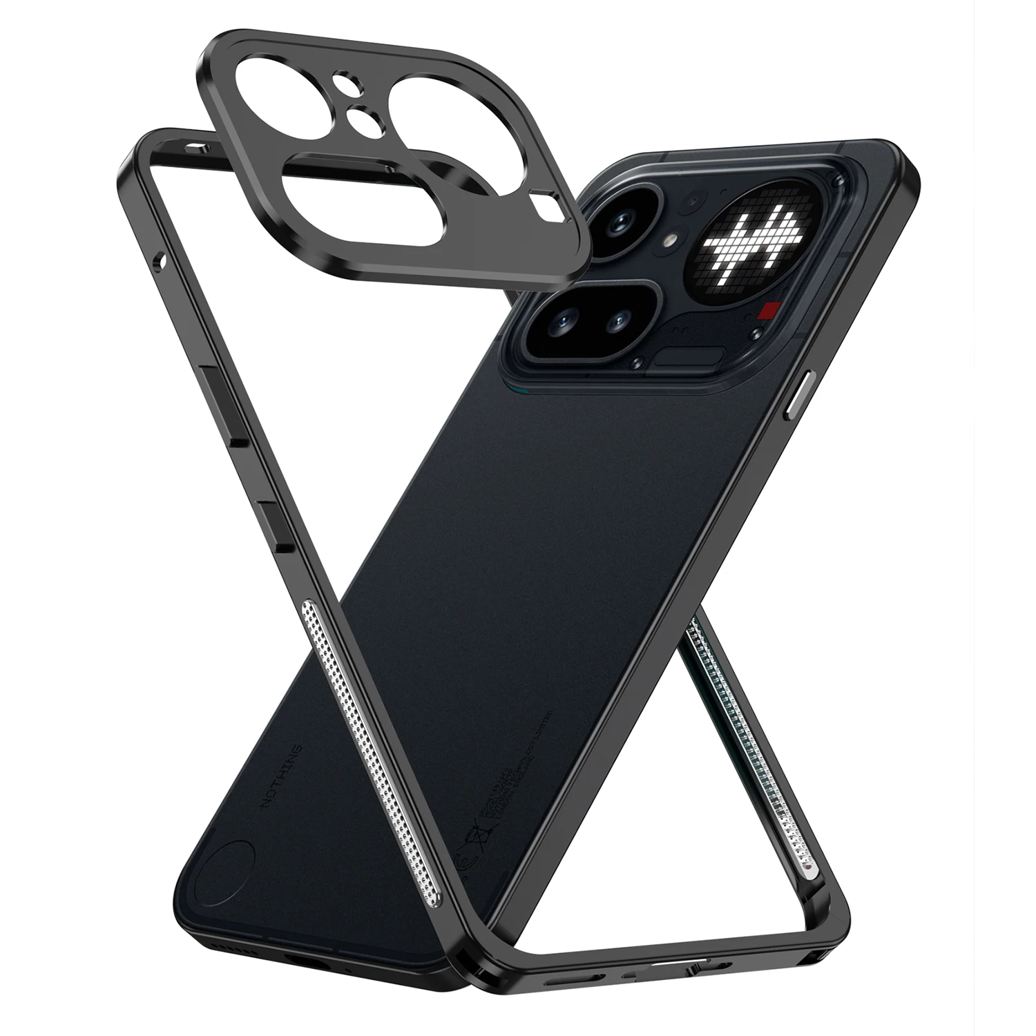 Seahorse Buckle Aluminum Alloy Frame Phone Case Cover