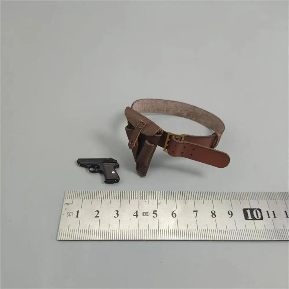 

1/6 DID D80123 WWII Military Series General German Leather Waist Belt PPK Pistol Holster Model Fit 12" Male Action Figure DIY