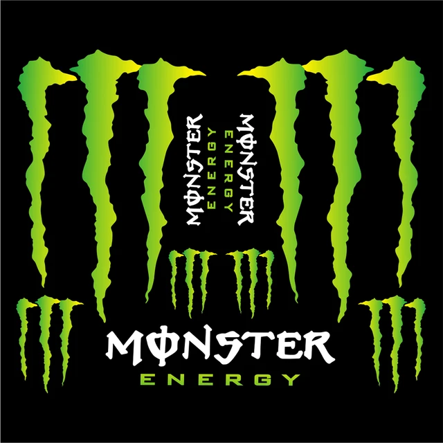 Planche d'autocollants Monster Energy