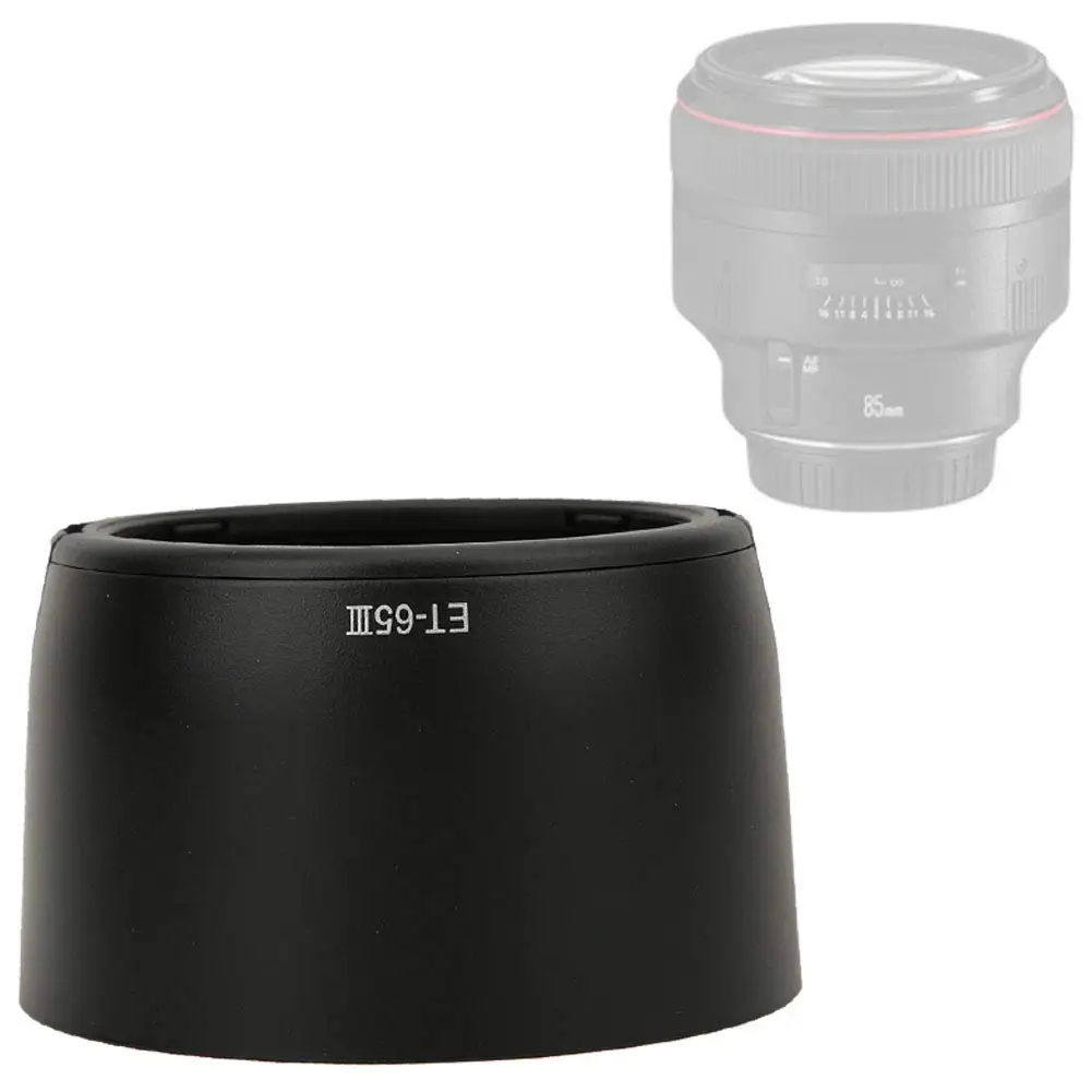 ET-65III Lens Hood for Canon EF 85mm f/1.8 USM 100mm f/2 SF EF 135mm f/2.8 Camera Lens Hood