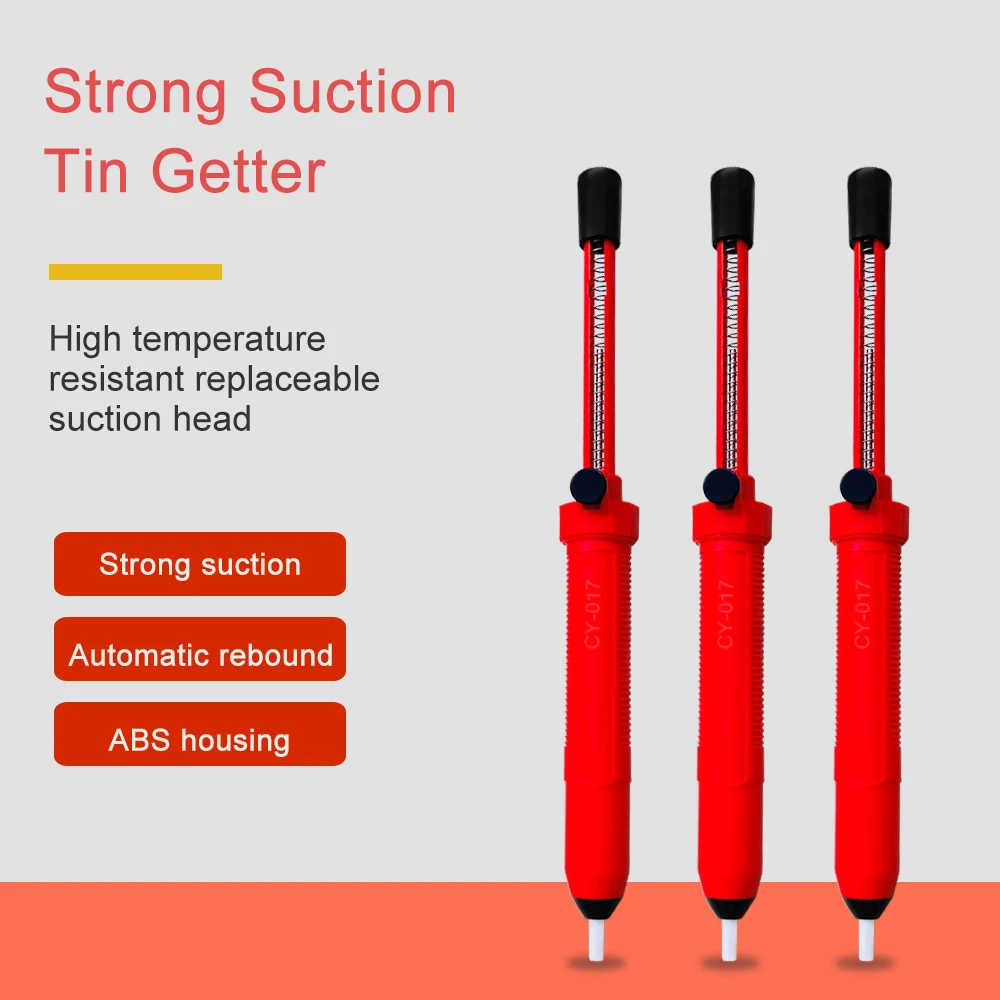 Plastic Desoldering Pump Suction Tin Vacuum Soldering Iron Desolder Gun Soldering Sucker Pen Removal Hand Welding Tools desoldering pump