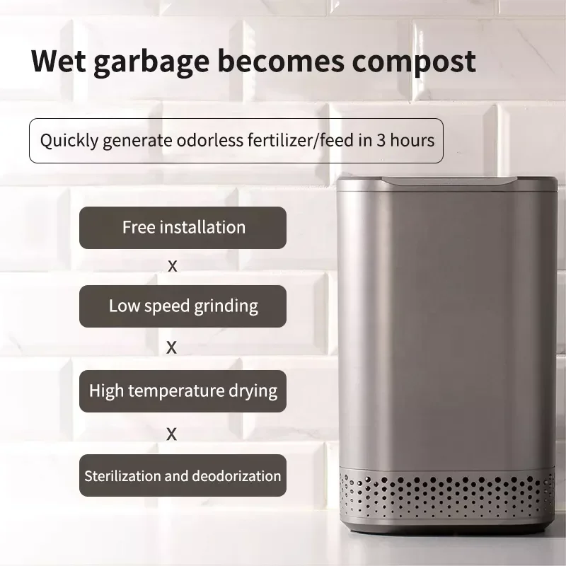 Home Indoor Diet Food Kitchen Waste Disposer Recycle Electric Composting Recycling Machine Garbage Disposals 5