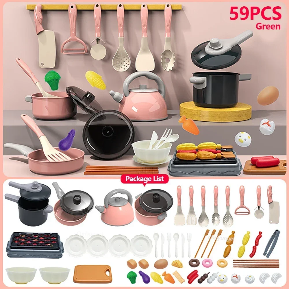 Ultimate Kids Kitchen Playset - Deluxe 92-Piece Pretend Cooking & Food Toy Kit