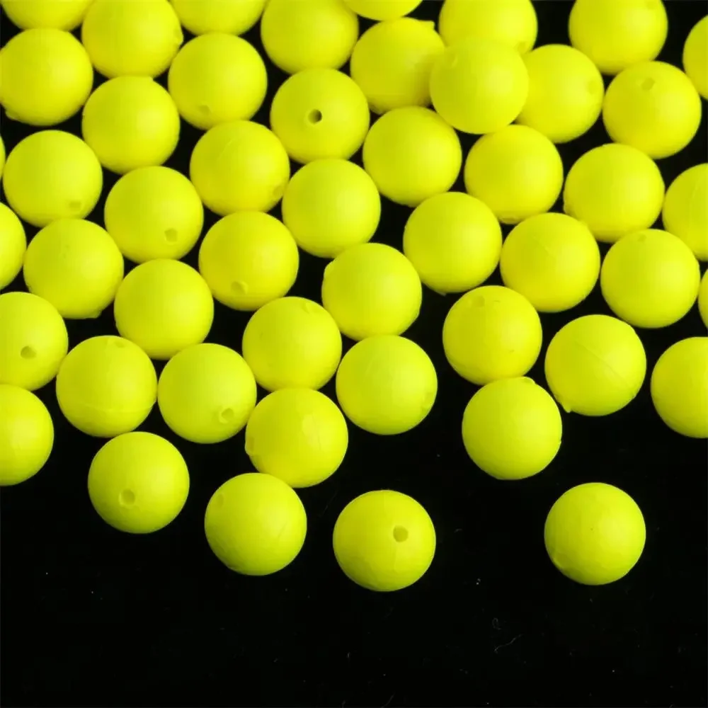 100 flotteurs boules polystyrène EPS 6.5mm-27mm - flotteurs pêche extérieur flottabilité réglable