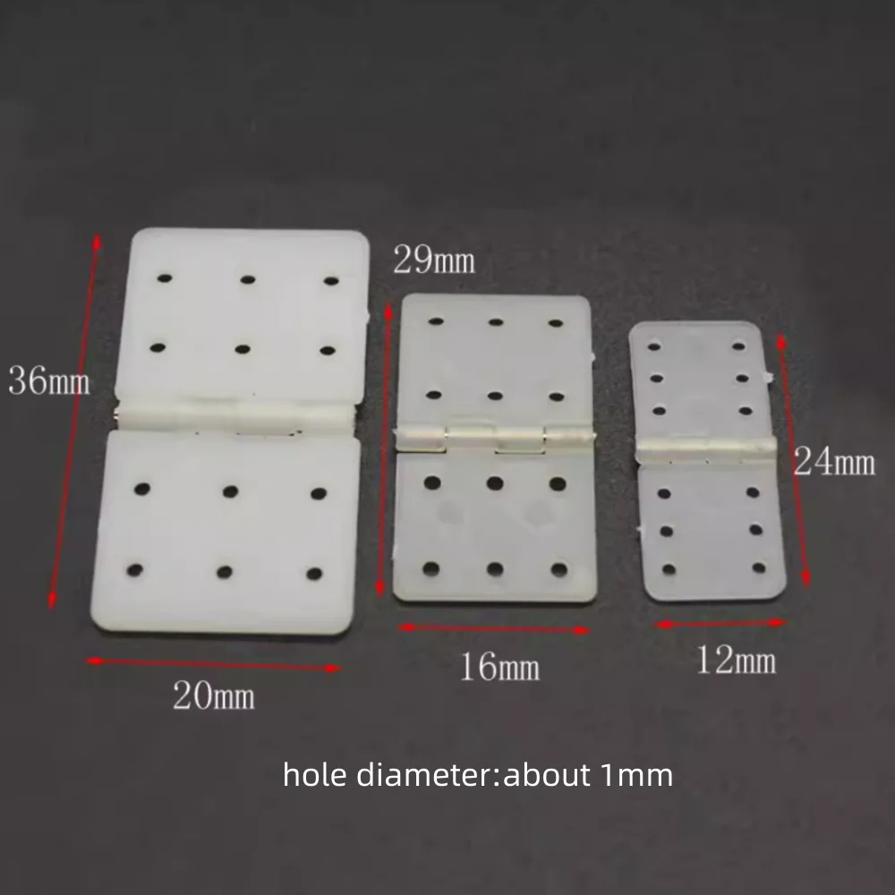 5pcs/pack White Nylon Hinge with hole for DIY Model Airplane Make and Wooden Box Make