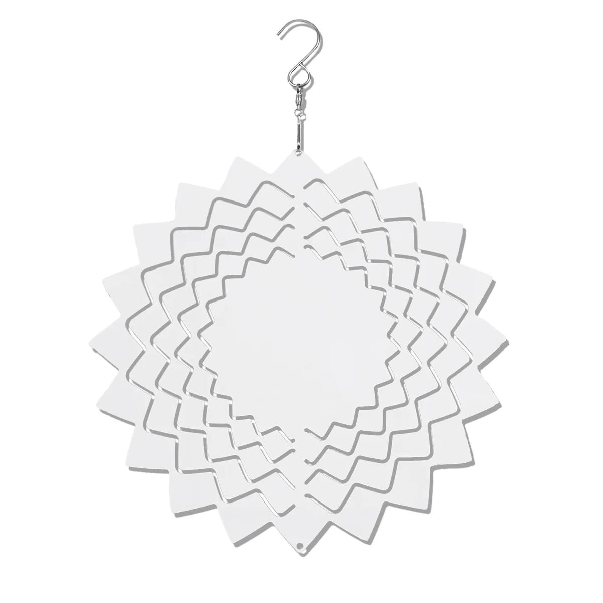 

10 Inches Sublimation Wind Spinner Blanks, 3D DIY Wind Sculpture Hanging Decor for Window Indoor Outdoor Yard Garden