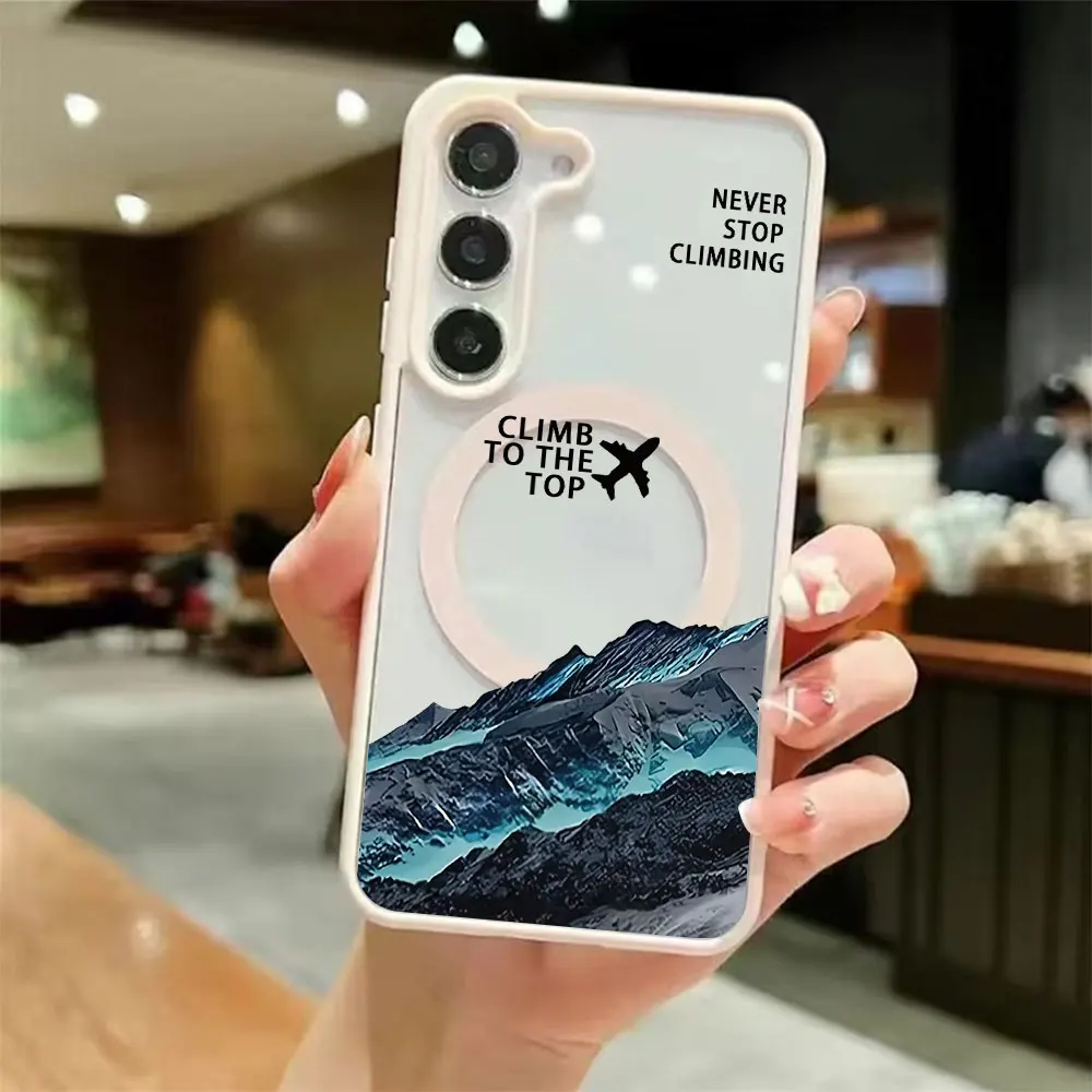 Inspirational Quotes Magnetic Wireless Charging Phone Case with Magsafe Cover