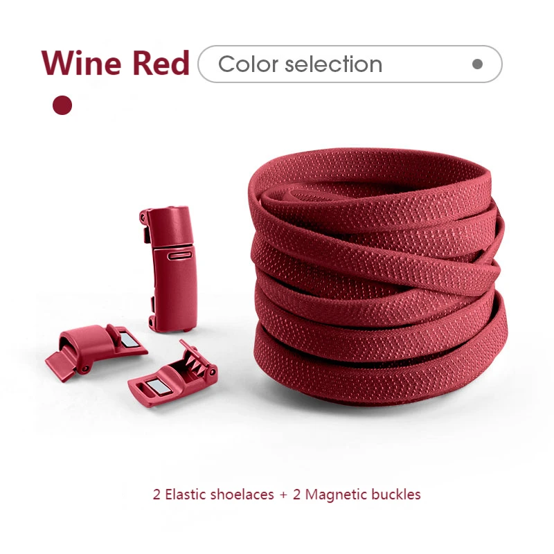 Magnetic No-Tie Colorful Elastic Shoelaces