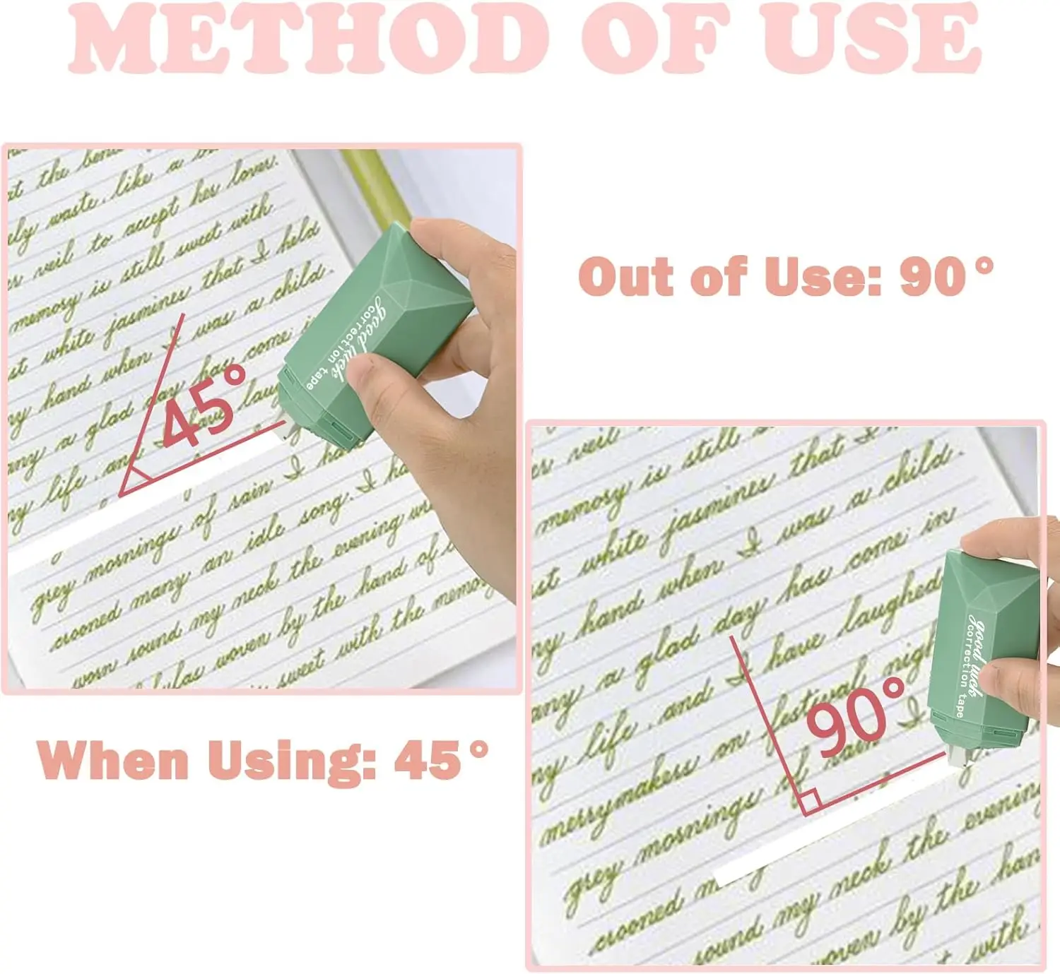 6 Pcs Correction Tape School Supplies Stuff Whiteout Portable Students Study Tools Writing Tapes White-out Kids Tipex