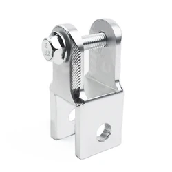 Motorcycle Rear Shock Height Extension Absorber with Screws (Silver)