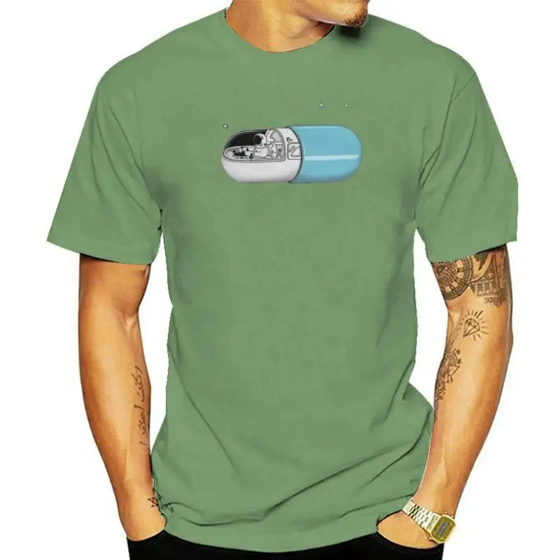 

Space Capsule Tee Round Neck 2022 Mans Retro Organic Cotton S-6XL Plus Size T-shirt