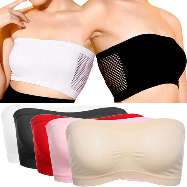 Summer Thin Mesh Breathable Versatile Bra for Women's Underwear Seamless Wrap Bra Anti Strap Sports Bra Strapless Underwear 1