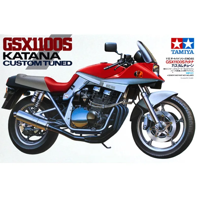 Tamiya 14065 1/12 Gsx1100 Katana Racing Motorcycle Sport Handmade Moto Hobby Toy Plastic Model Building Assembly Kit
