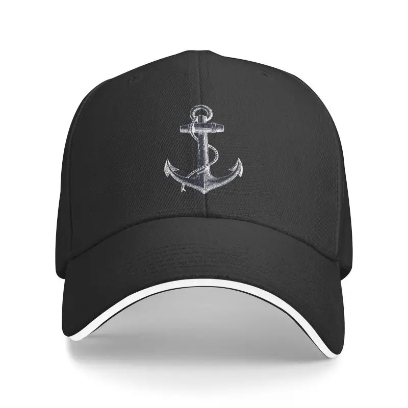 

Punk Unisex Nautical Anchor Baseball Cap Adult Sailor Adventure Adjustable Dad Hat Men Women Sun Protection