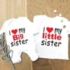 I Love My Littler / Big Brother Siblings Matching T-shirt & Baby Grow Pregnancy Annoucement Baby Shower Gift New Big brother 2