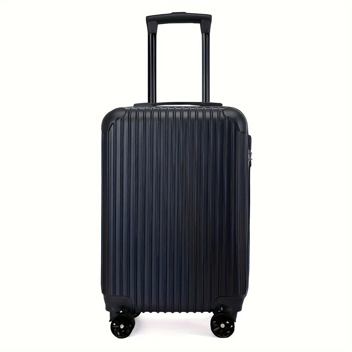 

Hard Shell Luggage Suitcase With Password, 20inch Carry On Striped Trolley Case, Quiet Universal Wheel Travel Case