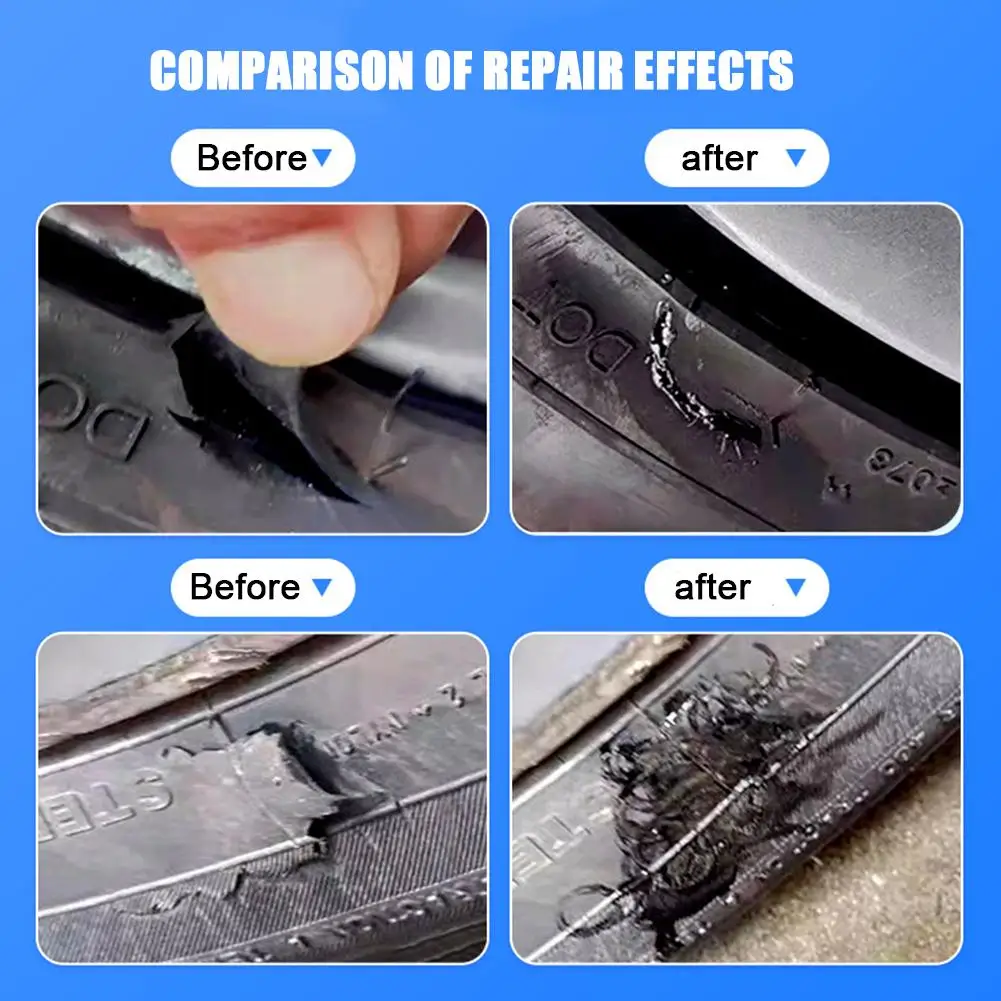 Automotive Tire Repair Adhesive Repair The Side Of Damaged Wall Fetal Fissure Traumatic Adhesive Tire The B2K9 automotive tire repair adhesive
