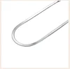 Collier à chevrons pour femmes de 4mm, chaîne de clavicule en argent 925, ras du cou, bijoux cadeaux pour fête de mariage