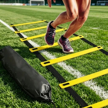 Cinghie in nylon per scale di agilità per allenamento ad alta velocità e maggiore flessibilità sportiva nell'allenamento di calcio, attrezzatura per scale energetiche