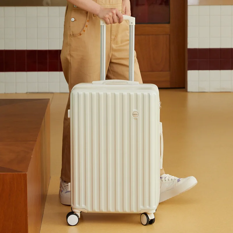 Японский маленький свежий чемодан, Женский чемодан на колесиках, Мужской прочный студенческий Универсальный чемодан на колесиках с паролем
