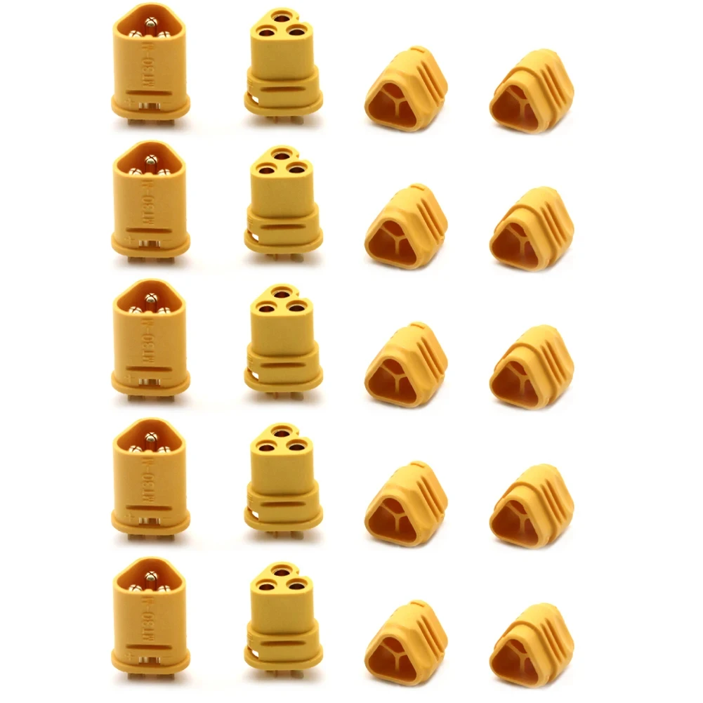 5 pair AMASS MT30 2mm 3-pin Connector / Motor connector / Plug Set for RC Lipo Battery RC Model Quadcopter Multicopter 5