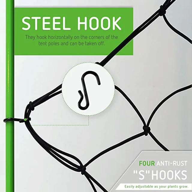 Kerti Művészeti Hálózat Ültetés Sátra Kertészeti Virág, Fű Gyümölcs És Zöldségnövekedési Sátorháló A Gyümölcsök Támogatására Szolgált - Image 4