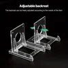 10PCS Mini Display Stand Clear Acrylic Display Easels Adjustable Plate Holder Stand Picture Frames Rack Wedding Home Decor 4