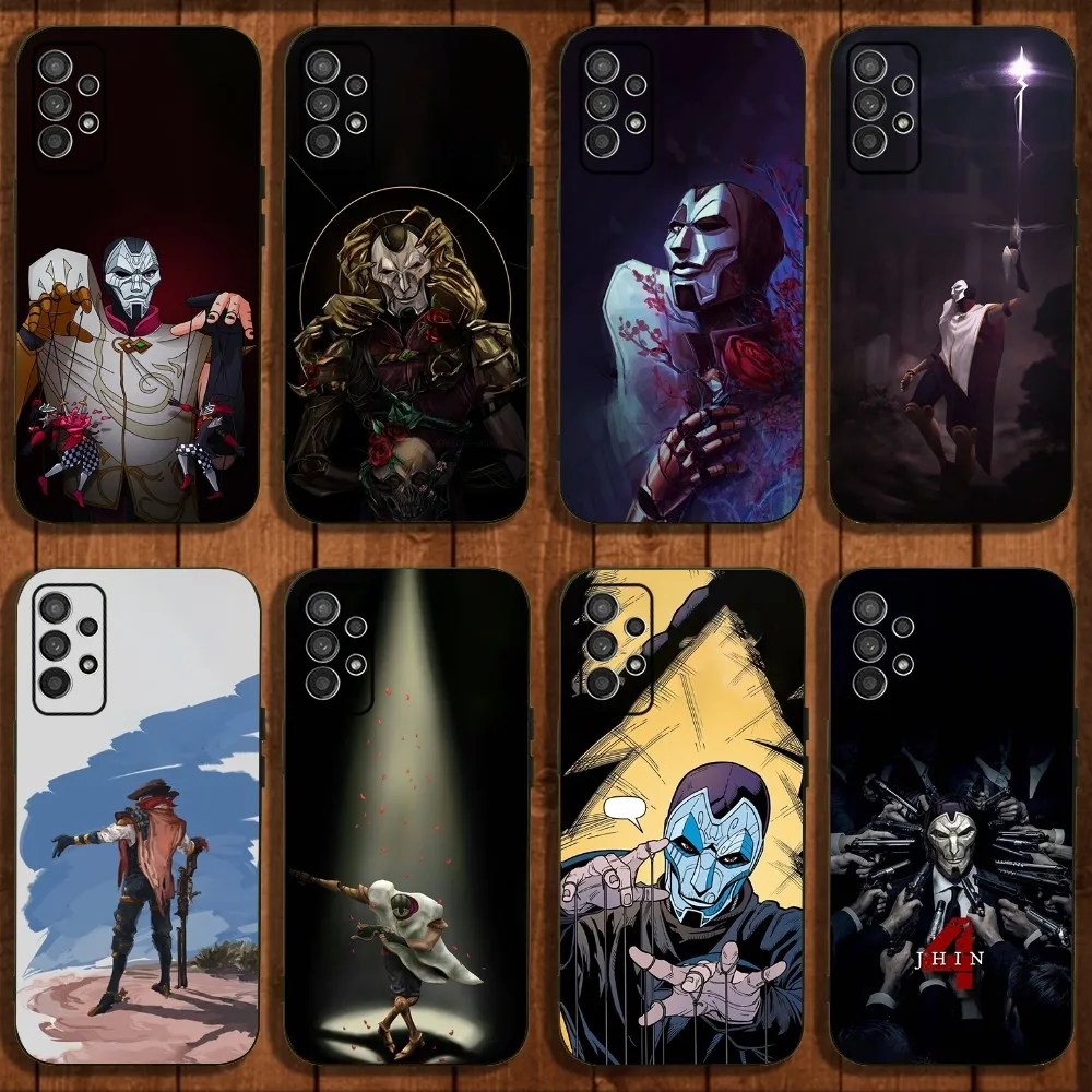 Чехол для телефона Khada J-Jhin для Samsung Galaxy A13,A21s,A22,A31,A32,A52,A53,A71,A80,A91, мягкий черный Чехол