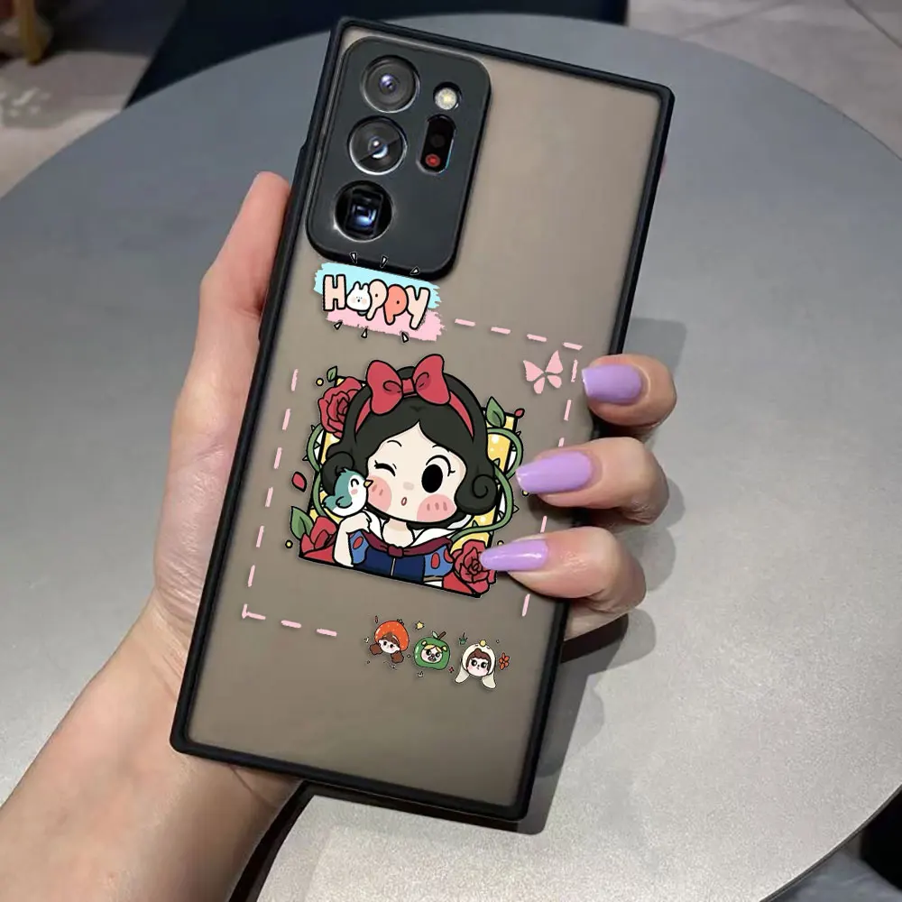 thumbnail image 1 of Funda mate para Samsung Galaxy NOTA 20 10 9 8 A13 A12 A10 A11 7 A04E A04 A03S A02 A03 5G ULTRA Plus funda de dibujos animados Anime Blancanieves, 1 of 5