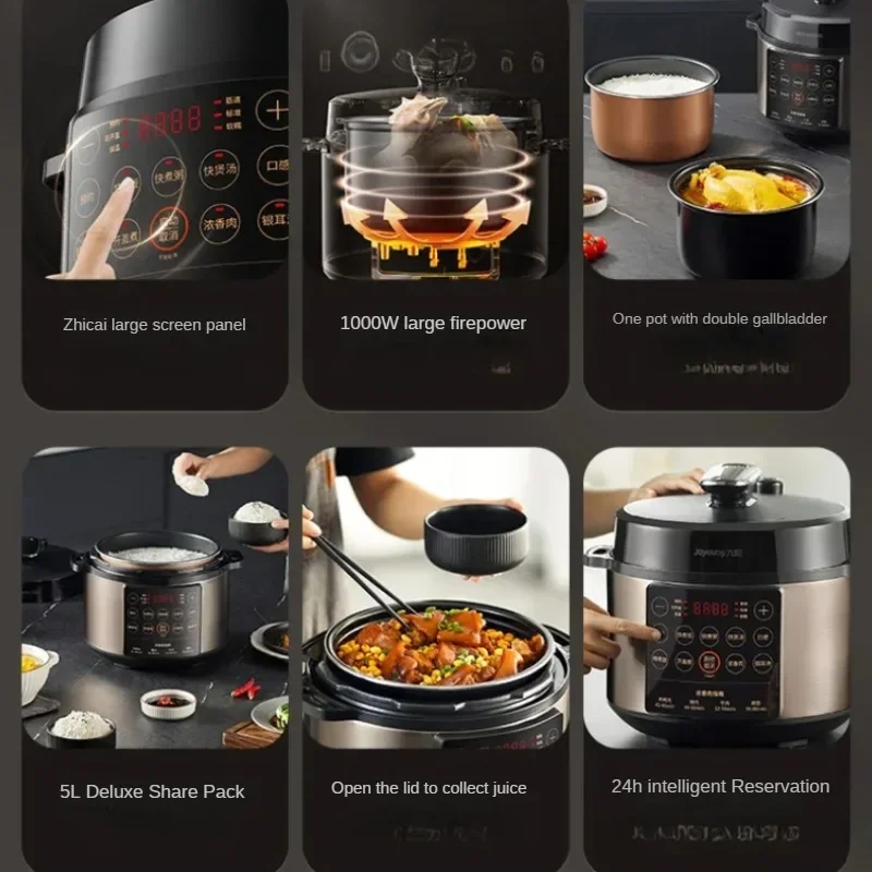 Smart Electric Pressure Cooker, Official MultiFunction Rice Cooker for Home Use, Compact Kitchen Device, Easy Clean Design 5