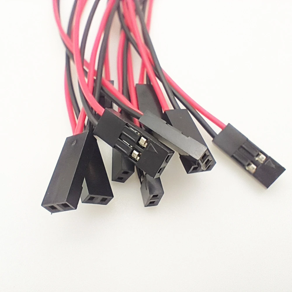 สายเชื่อมต่อแบบจัมเปอร์ 2 ขา ตัวเมีย 10 ชิ้น ระยะห่าง 2.54 มม. ความยาว 10 ซม. 20 ซม. 30 ซม. หัวเดียว 2P สำหรับสายดูปองท์ 1