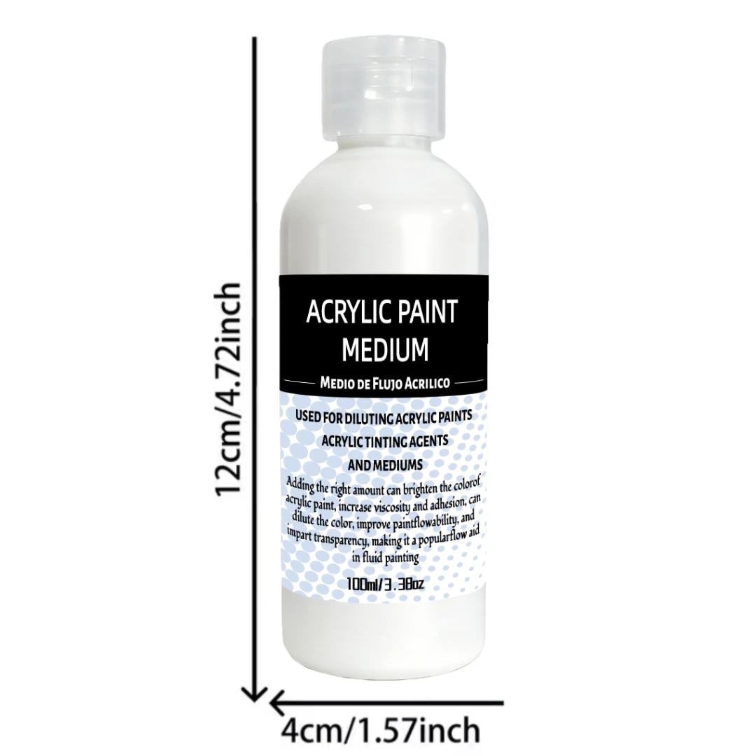 Pouring Medium, Premium Acrylic Medium For Fluid Art, High Flow Paint Thinner, Gloss Finish_voghion.com
