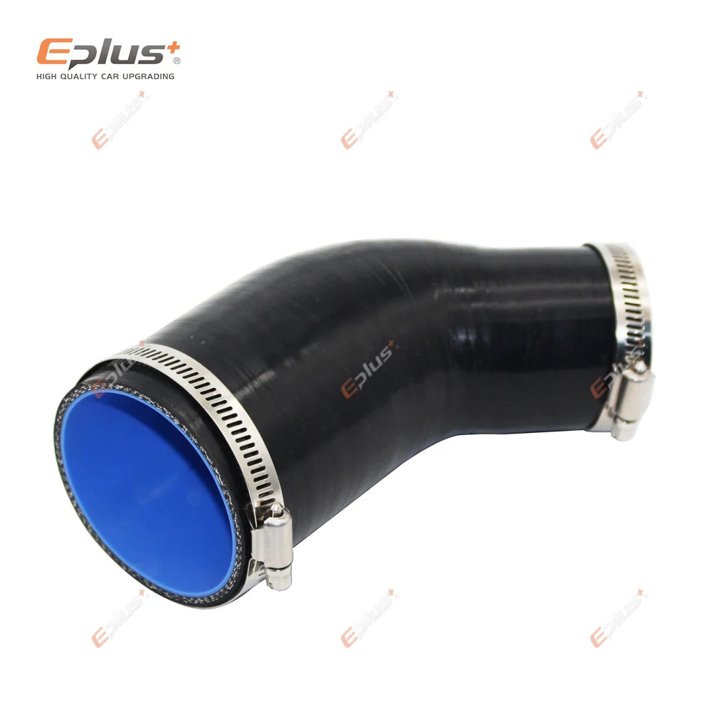 EPLUS Universal Silicone Tubing Hose 45 Degrees big to small Connector Car Intercooler Turbo Intake Pipe Coupler Black Multi Siz silicone hose silicone hose connector